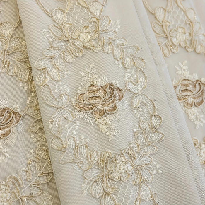 2-Piece Double-Layered Embroidered Blackout Curtains