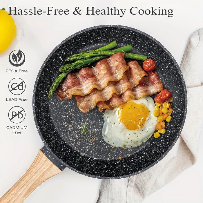12-Piece Non-Stick Granite Cookware Set