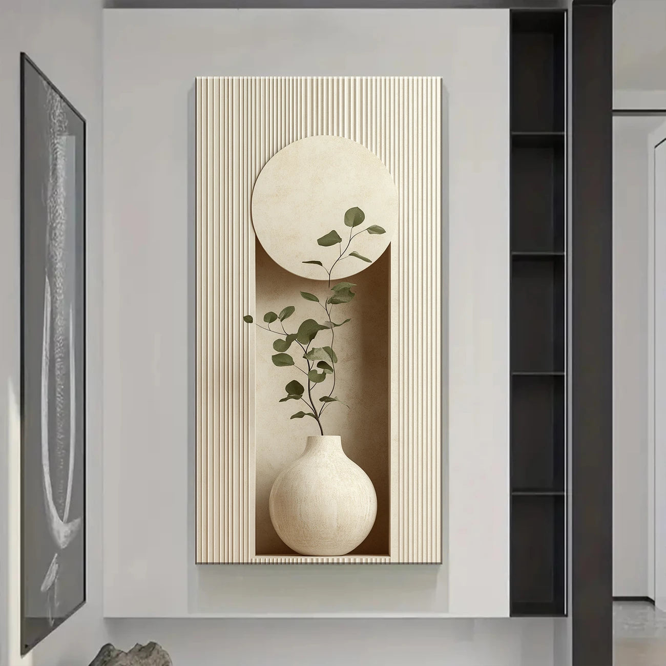 24×48'' Thick Wooden Framed Canvas Art