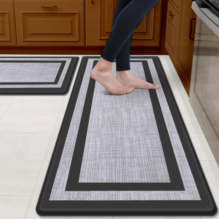 2pcs Ergonomic Kitchen Mat Set