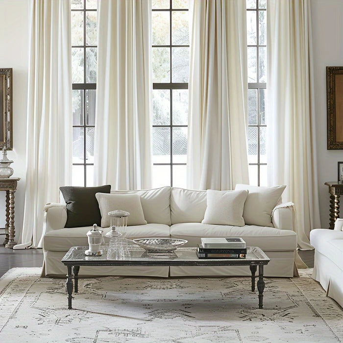 4-Pack Glam Style Acrylic Grommet Curtain Panels