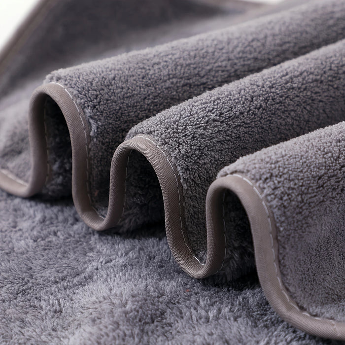 12pcs Super Soft Coral Fleece Bath Towel Set